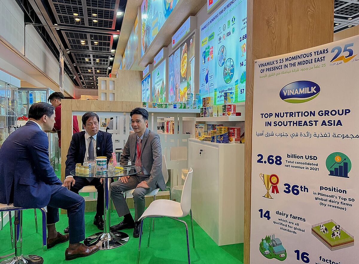 Vinamilk tích cực tham gia các hoạt động xúc tiến thương mại, qua đó ký được nhiều hợp đồng xuất khẩu có giá trị lớn.