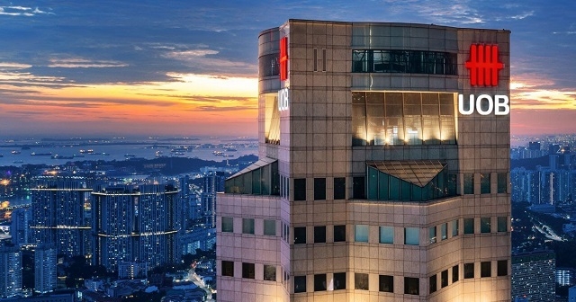 Trụ sở ngân hàng UOB tại Singapore.