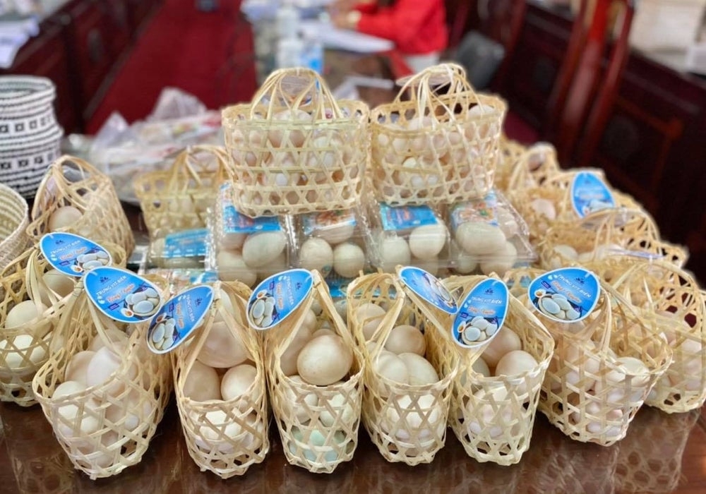 Trứng vịt biển Đông Xuyên được công nhận sản phẩm OCOP 4 sao.