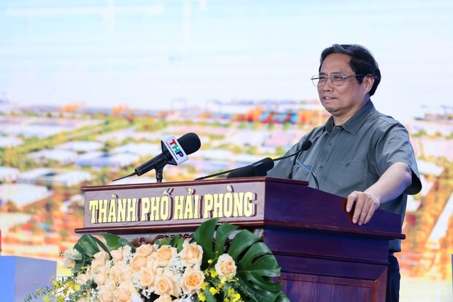 Thủ tướng Chính phủ Phạm Minh Chính phát biểu tại buổi lễ.