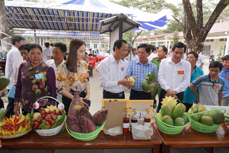 Các loại nông sản bản địa của HTX dịch vụ nông nghiệp An Minh Bắc luôn được đánh giá cao.