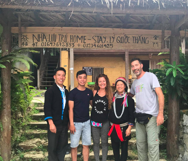 Mô hình homestay cộng đồng của đồng bào Dao ở thôn Nặm Đăm.