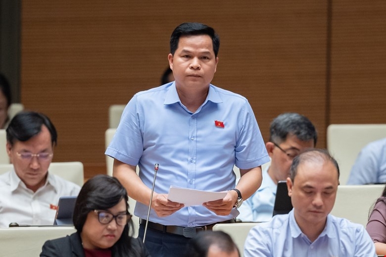 Đại biểu cho ý kiến về dự án Luật Hợp tác xã (sửa đổi) chiều ngày 25/5.