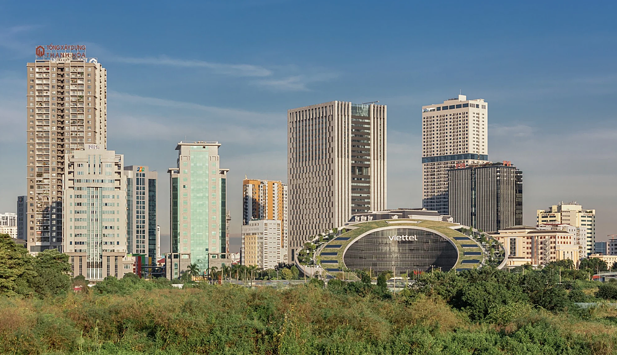 Tòa nhà Viettel tại Hà Nội, Việt Nam. Ảnh: Shutterstock