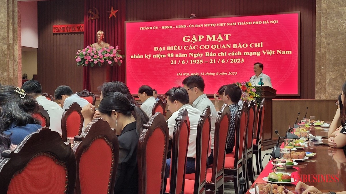 Bí thư Thành ủy Hà Nội Đinh Tiến Dũng chia sẻ về bức tranh phát triển kinh tế - xã hội 6 tháng đầu năm nay..