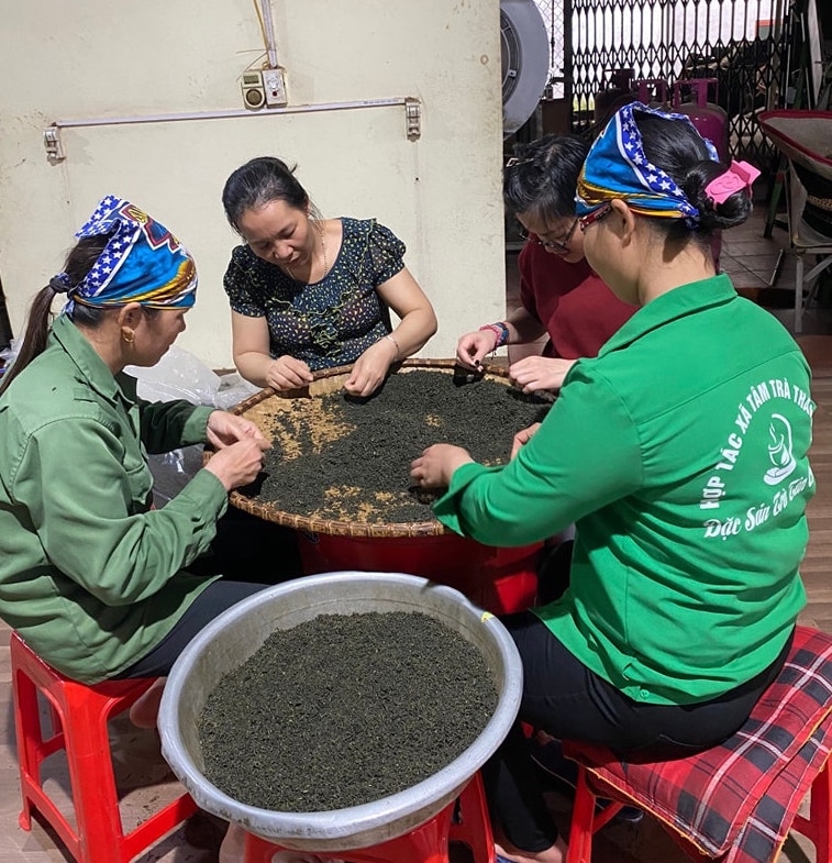 Trà trước khi đóng gói phải được nhặt kĩ bằng tay, nhằm loại bỏ những cánh hoặc cọng vàng, đảm bảo chất lượng trà tốt nhất đến tay khách hàng.