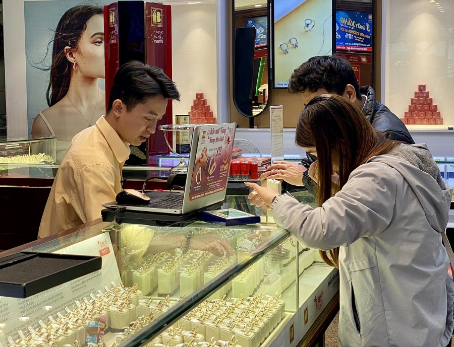 Giá vàng trong nước giao dịch trầm lắng. &lpar;Ảnh: Int&rpar;