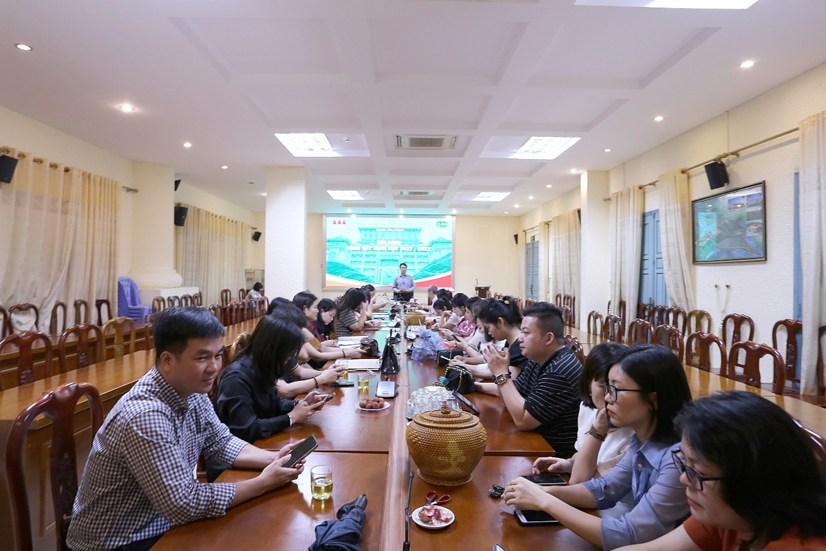 Toàn cảnh Hội nghị Tổng kết năm học 2022 - 2023 khoa Tài chính.