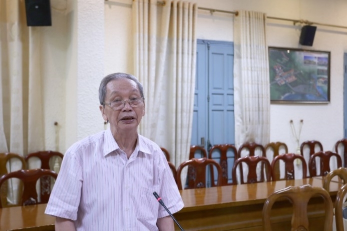 Ông Vũ Kim Huyền - Phó Trưởng phòng Tổ chức - Cán bộ phát biểu tại Hội nghị.