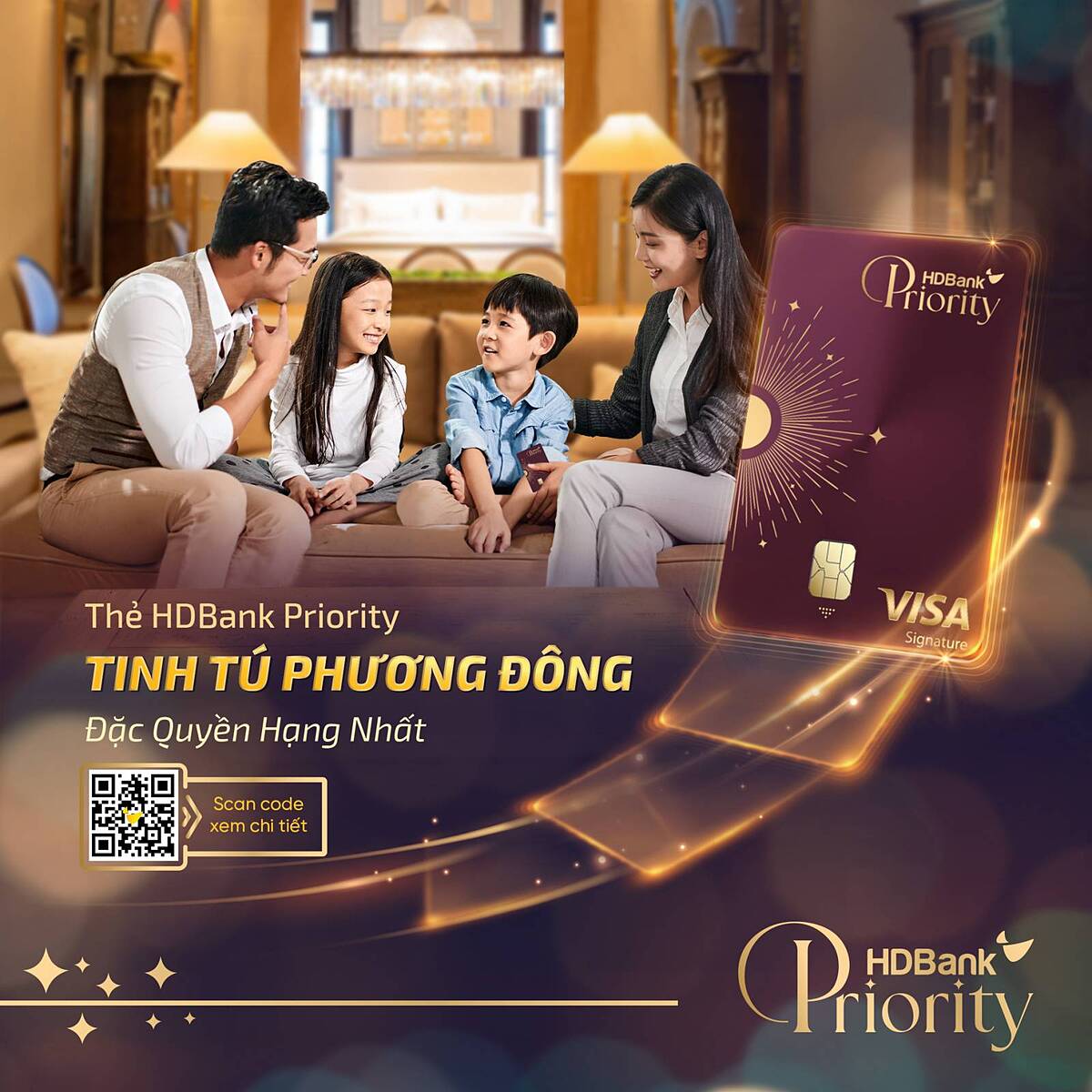 Thẻ tín dụng HDBank Priority – Tinh Tú Phương Đông.