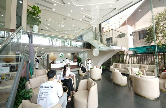 Không gian sang trọng tại Bệnh viện Thẩm mỹ Thu Cúc.