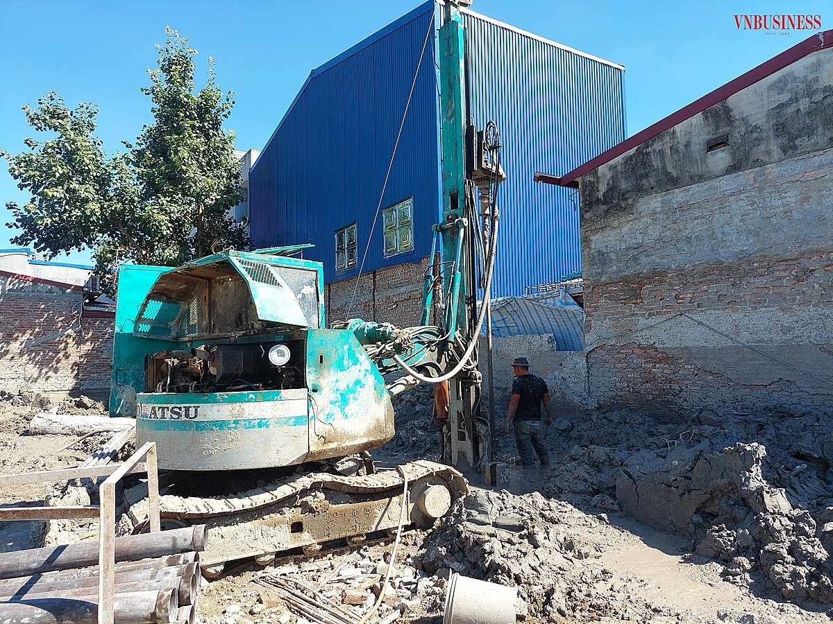 Thi công cọc đại trà ảnh chụp ngày 06/07/2023.