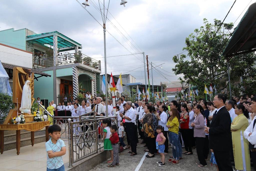 Bà con giáo dân ở xã Quang Trung luôn đoàn kết một lòng, sống “tốt đời, đẹp đạo”.