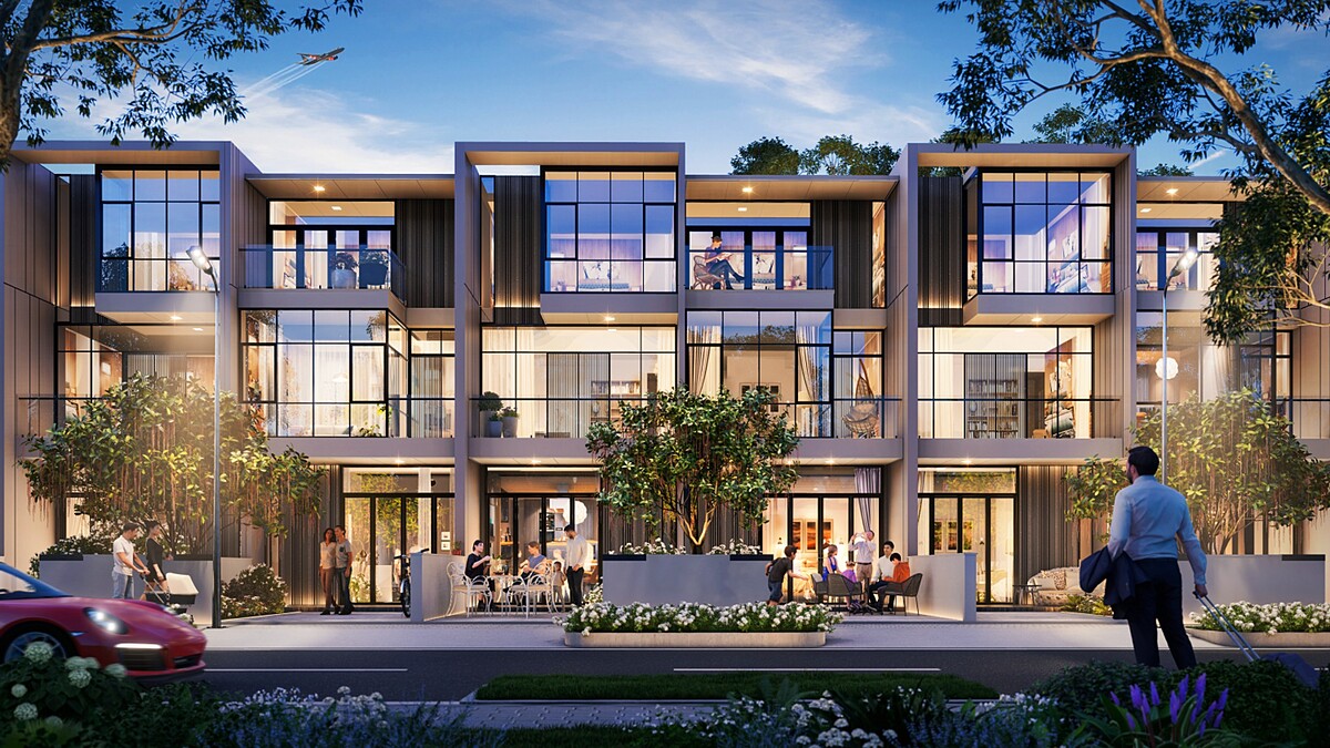 Một trong những mẫu thiết kế thể hiện vẻ đẹp mạnh mẽ và phóng khoáng, đáp ứng đa dạng nhu cầu an cư lẫn đầu tư, kinh doanh của gia chủ. Ảnh: Mẫu nhà LK8, phân khu Diamond Parkview.