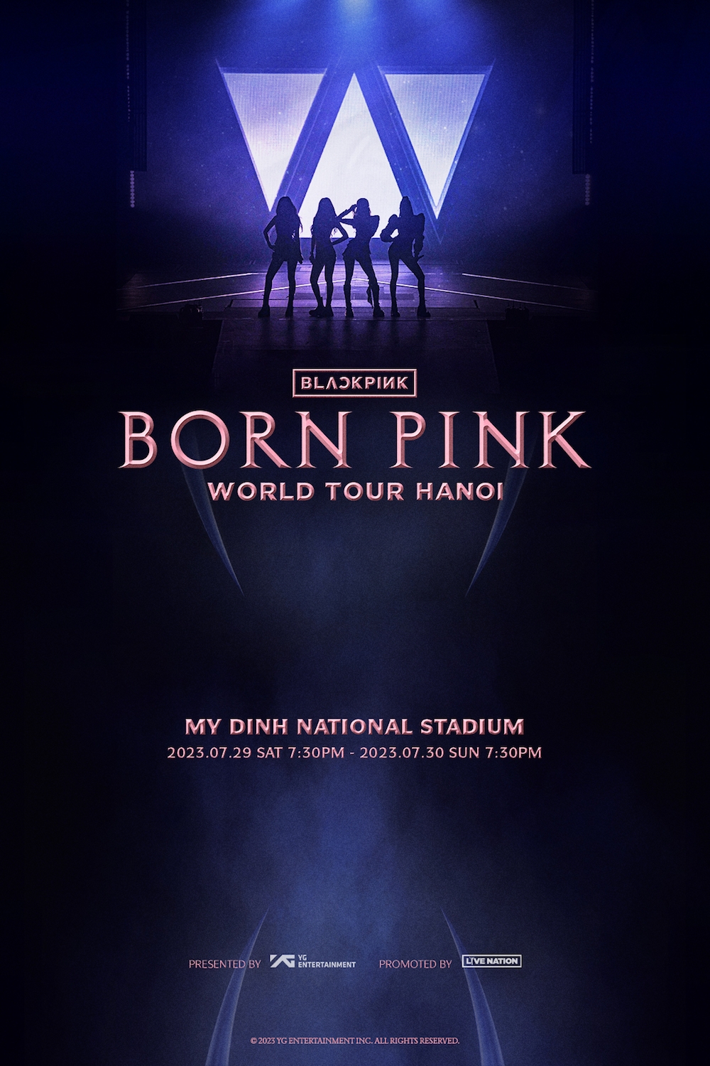 Tour lưu diễn BORN PINK đáp cánh SVĐ Quốc gia Mỹ Đình ngày 29 và 30/7-Ảnh: YG Entertainment