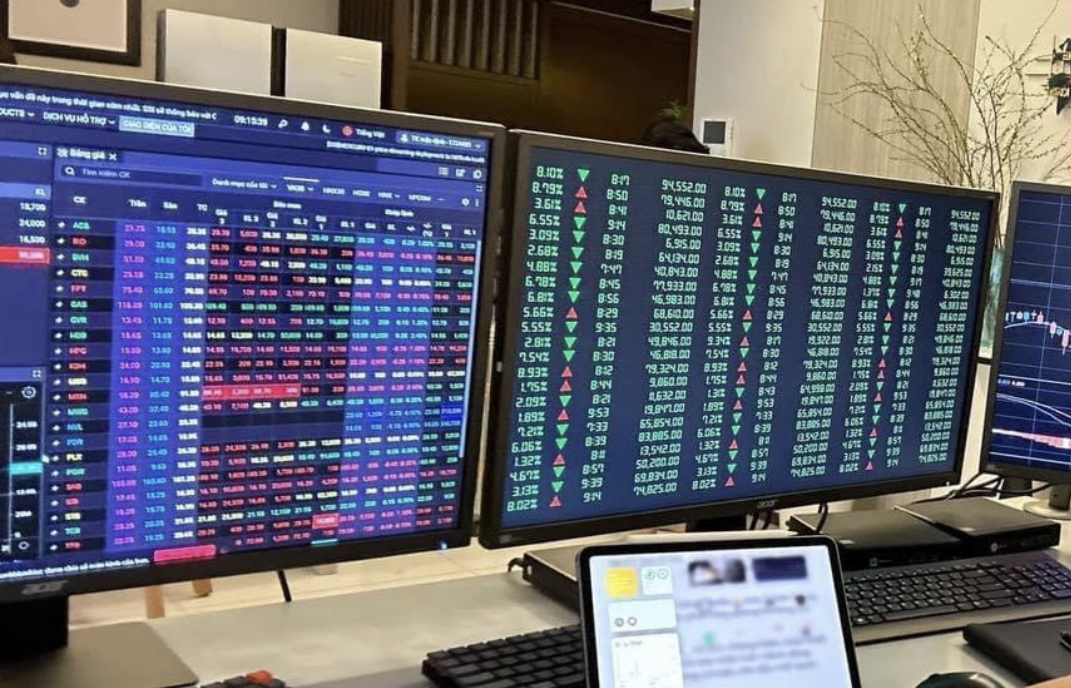 Áp lực bán tăng mạnh trở lại, VN-Index giảm điểm sau chuỗi tăng mạnh.