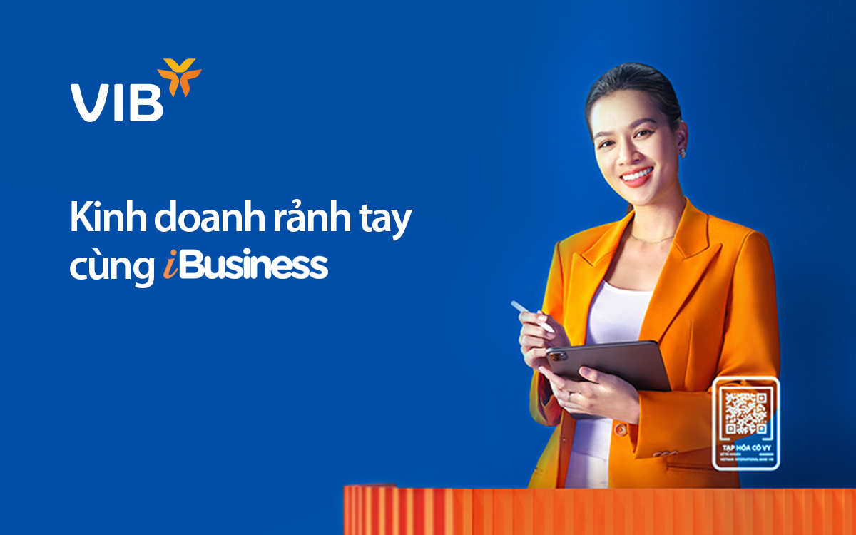 Kinh doanh rảnh tay cùng iBusiness của VIB giúp các doanh nghiệp nhỏ tối ưu hóa chi phí và lợi nhuận trong hoạt động kinh doanh.