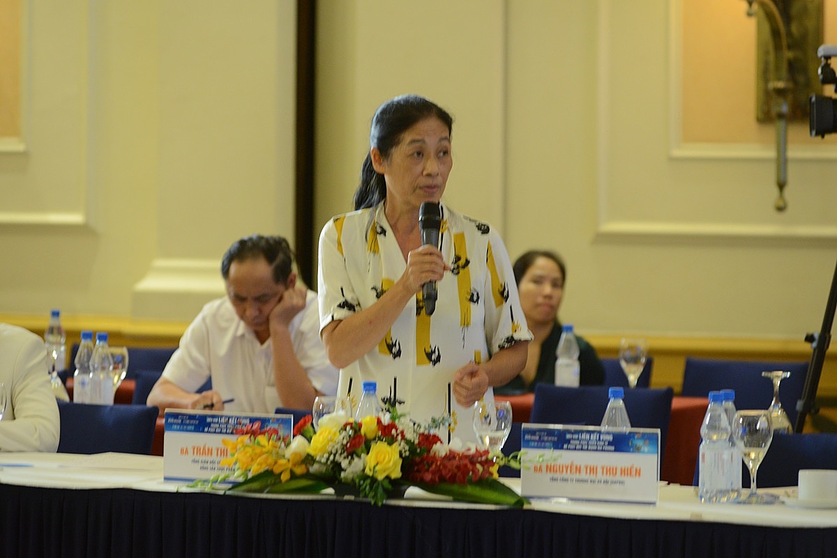 Bà Trần Thị Thu Hằng – Tổng giám đốc Công ty XNK Nông sản thực phẩm Việt Nam.