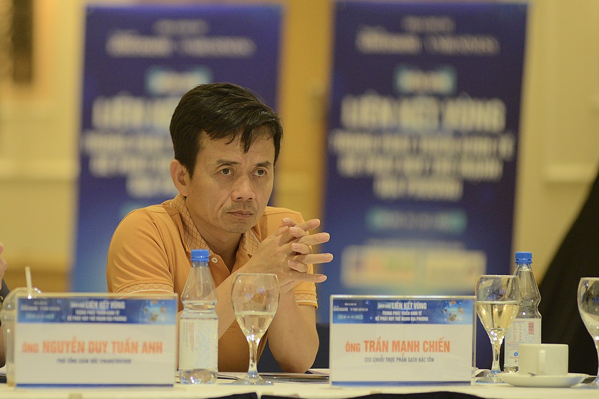 Ông Trần Mạnh Chiến, CEO chuỗi cửa hàng thực phẩm sạch Bác Tôm.