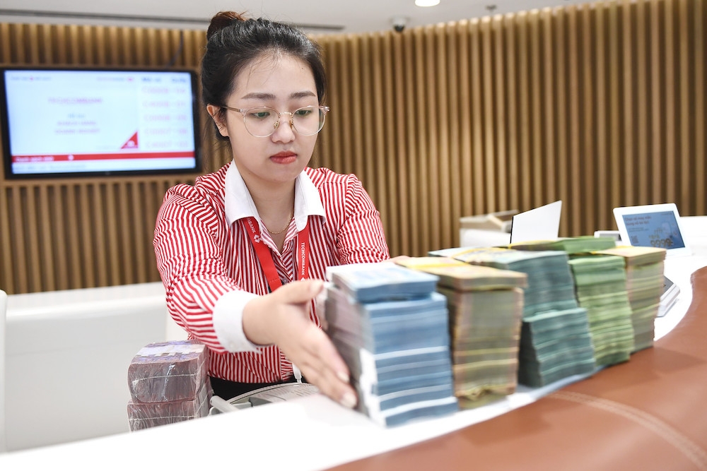 Lượng tiền gửi tính đến hết tháng 6/2023 tại Techcombank đạt 381.947 tỷ đồng, tăng 6,6%.