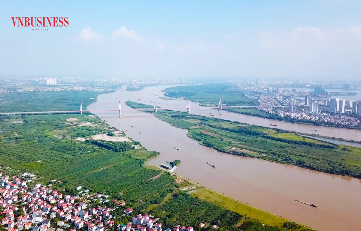 Trục cảnh quan sông Hồng được định hướng là trục chính để phát triển Hà Nội xanh, hiện đại, thông minh.