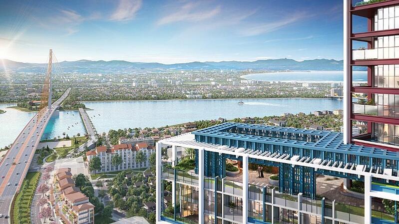 Tiện ích hiện đại và đa dạng tại phân khu cao tầng The Panoma. Ảnh phối cảnh minh họa.