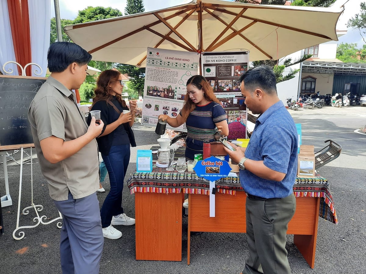 Sản phẩm cà phê của tổ hợp tác được người tiêu dùng trong và ngoài nước biết đến.