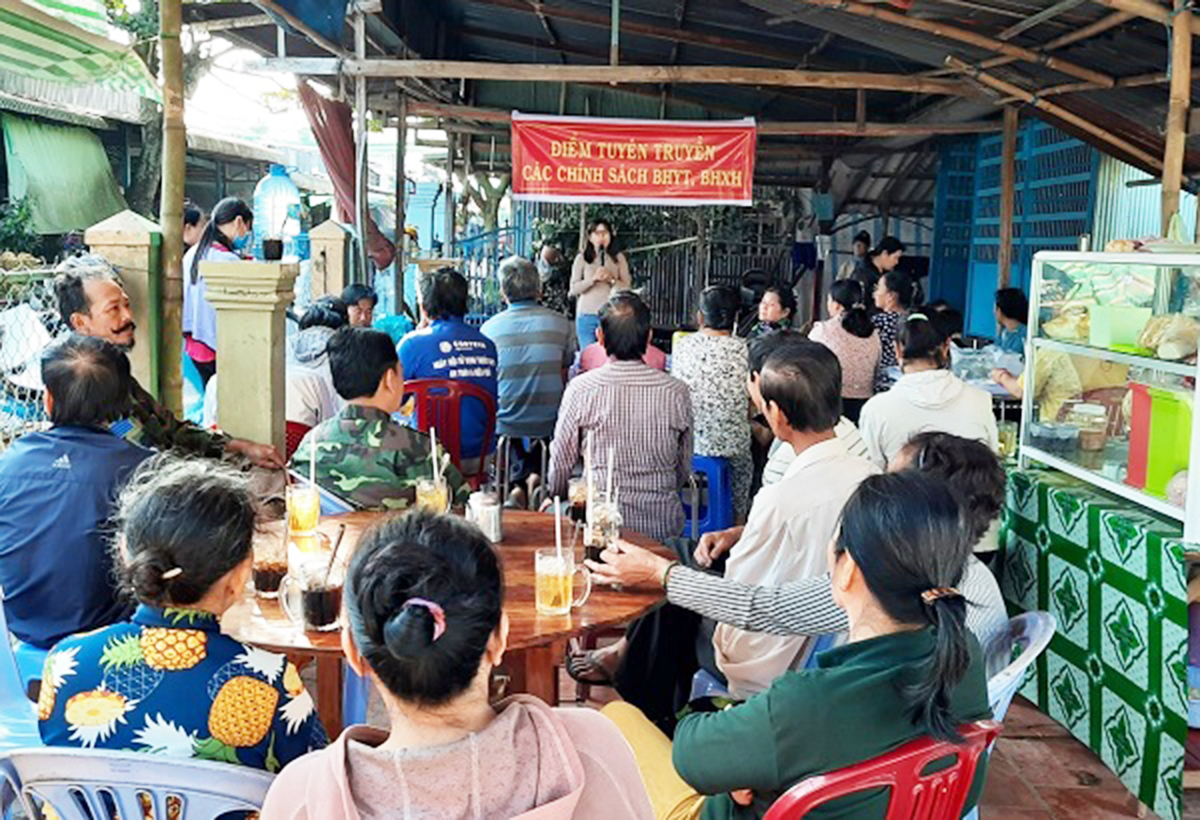 Mô hình Ngày hội truyền thông đang góp phần lan tỏa ý nghĩa của chính sách BHXH trên địa bàn huyện Chợ Mới.