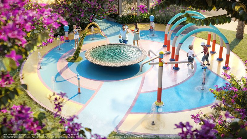 Sân chơi nội khu với các thiết bị nhập khẩu, an toàn, là nơi khơi dậy năng lượng, niềm vui và sức sáng tạo cho trẻ em.