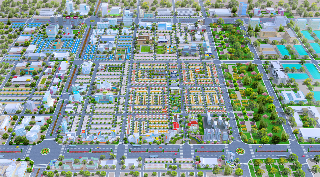 Phối cảnh tổng thể dự án Mega City 2. Ảnh: Kim Oanh Group.