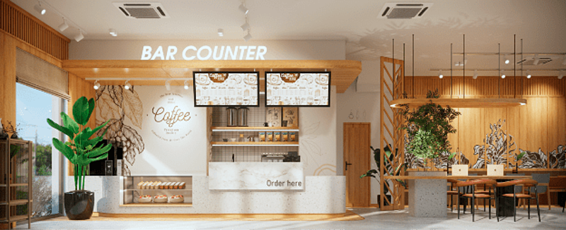 Phối cảnh tầng 1 nhà mẫu Vincom Shophouse Royal Park. Ảnh: Vinhomes