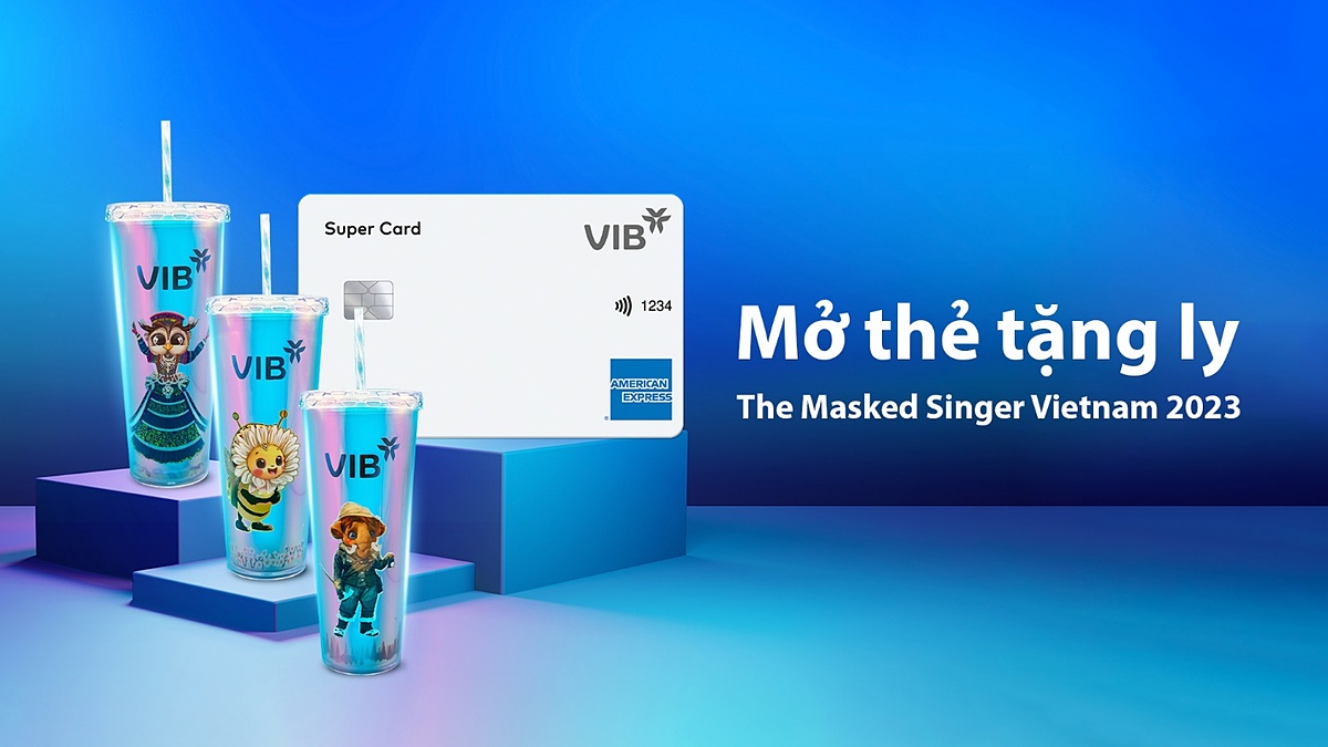 Bộ ly xinh xắn dành tặng khách hàng mở thẻ VIB.