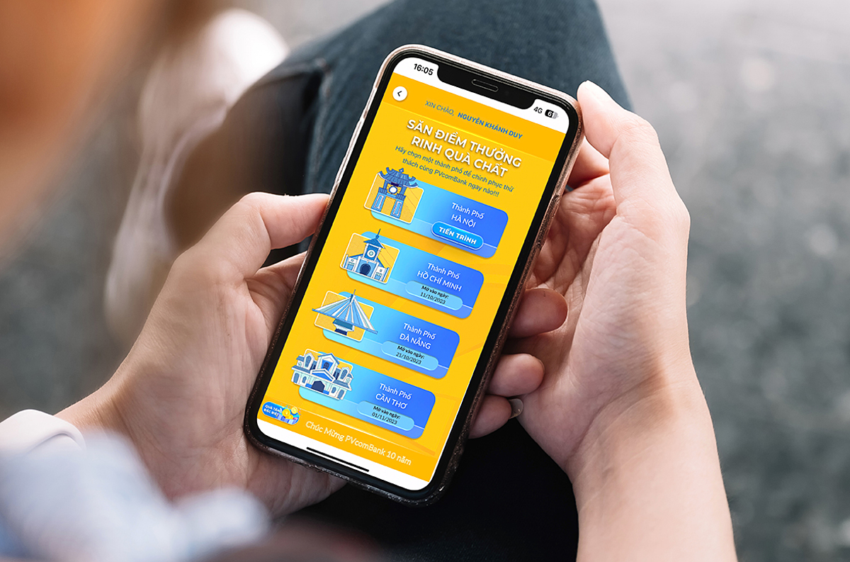 Hoạt động “Săn điểm thưởng - Rinh quà chất” hứa hẹn sẽ mang đến cho các khách hàng của PVcomBank những bất ngờ thú vị.