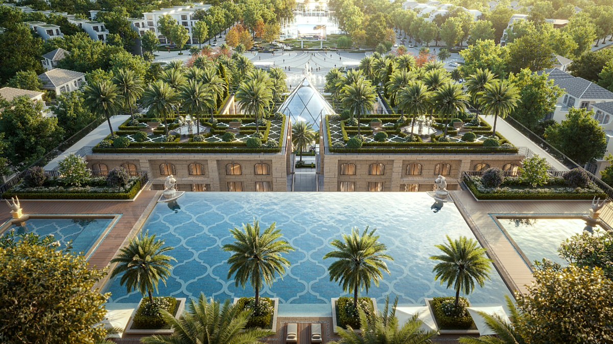 Bể bơi vô cực giúp tăng trải nghiệm cho cư dân Central Park Residences.