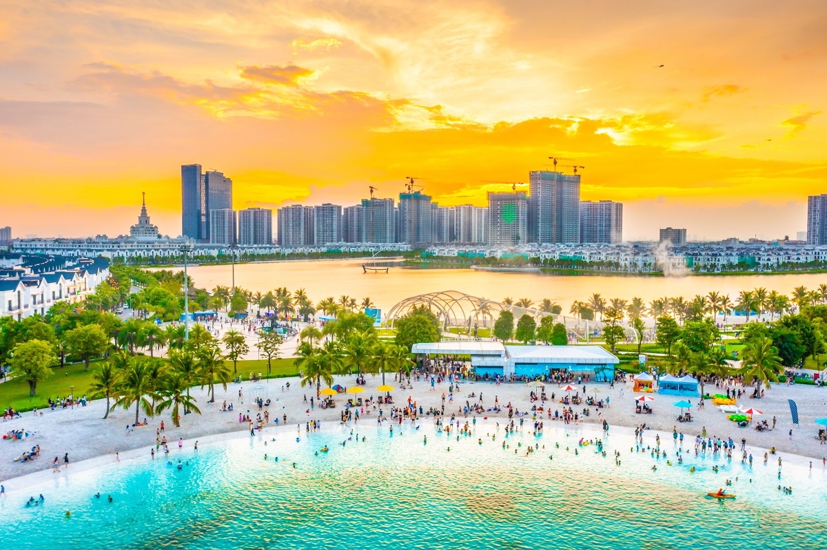 Với quy mô hơn 60.000 dân sinh sống, “thành phố điểm đến” Ocean City đang trở thành một nơi đáng sống bậc nhất, thay đổi diện mạo phía Đông Thủ đô.