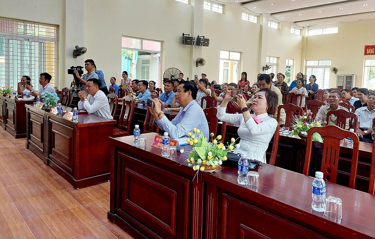 Quang cảnh buổi lễ khai giảng.