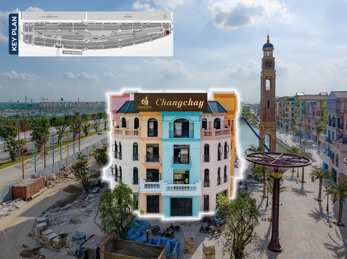 Nhà hàng Chang Chay với diện tích “khủng” lên tới 3.000m2 sàn đang được gấp rút hoàn thiện để đón khách khi Mega Grand World Hà Nội khai trương vào tháng 12/2023.