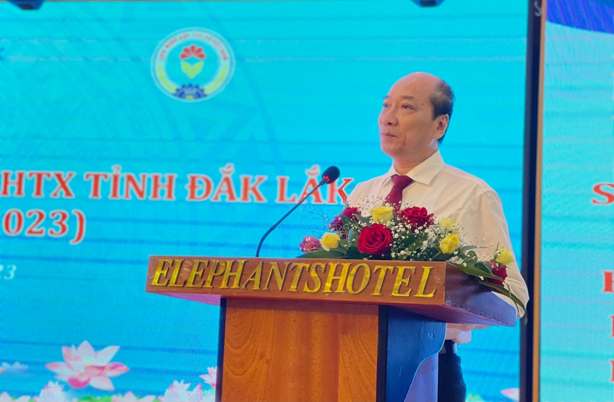 Chủ tịch UBND tỉnh Đắk Lắk Phạm Ngọc Nghị phát biểu tại hội nghị.