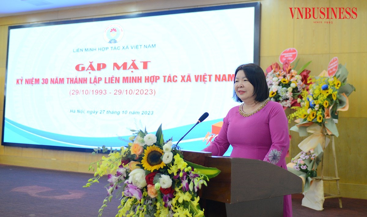 Chủ tịch Liên minh HTX Việt Nam Cao Xuân Thu Vân khẳng định, chặng đường 30 năm thể hiện rõ những thành tựu mà Liên minh HTX Việt Nam cũng như khu vực kinh tế tập thể, HTX đã đạt được.