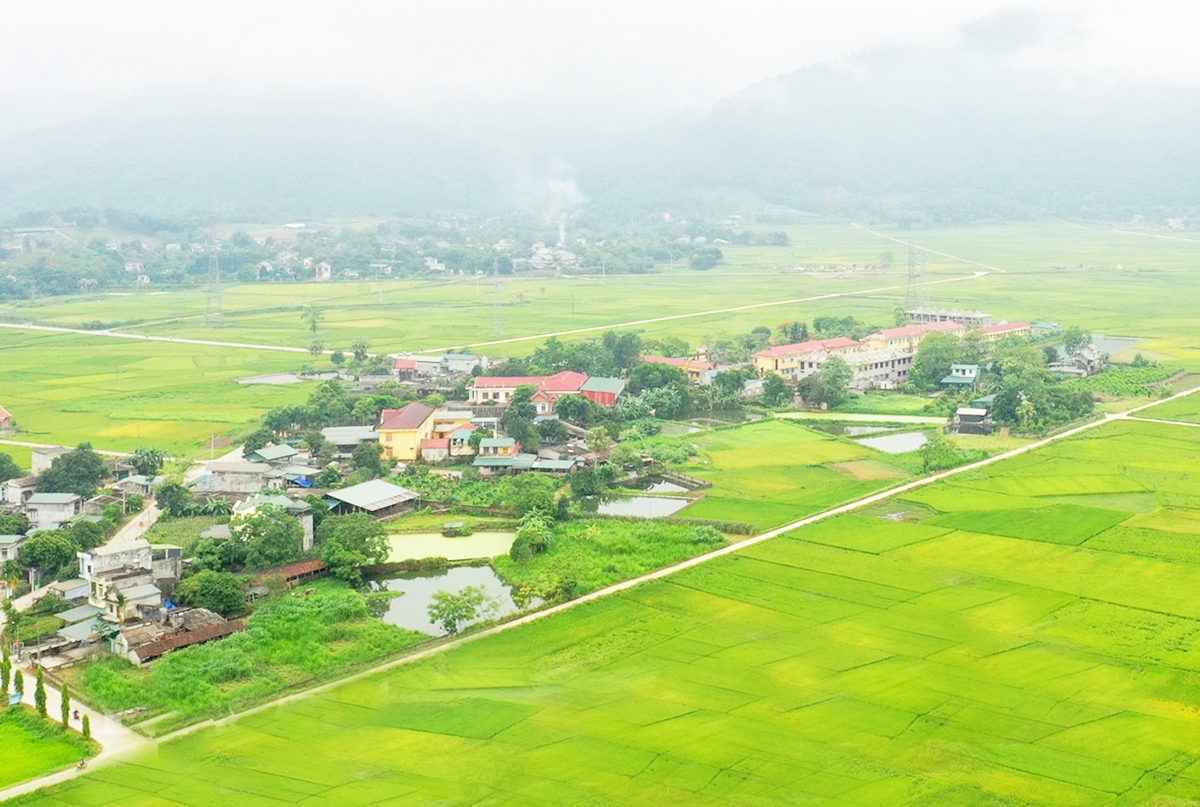 Diện mạo nông thôn mới ở Yên Sơn ngày càng khởi sắc.