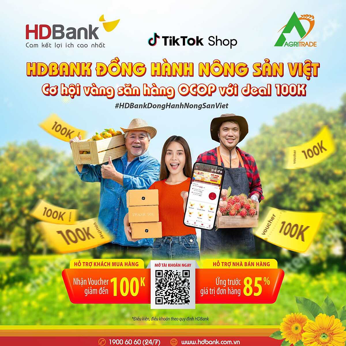 HDBank đồng hành nông sản Việt với nhiều chương trình ưu đãi hấp dẫn.