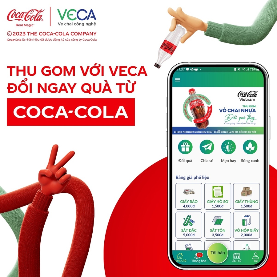Chương trình “Chai nhựa tái sinh, hành trình tiếp nối” được Coca-Cola triển khai với mục đích nâng cao nhận thức người dùng về những giá trị mà việc tái chế chai nhựa PET sau khi sử dụng mang lại.