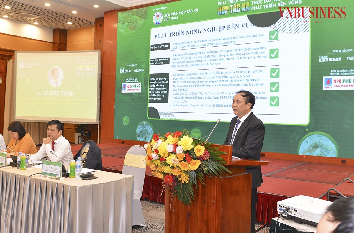 Ông Lê Đức Thịnh, Cục trưởng Cục Kinh tế Hợp tác và Phát triển nông thôn &lpar;Bộ NN&PTNT&rpar;