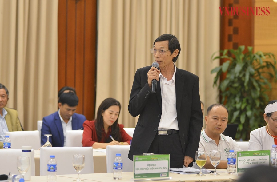 Ông Hoàng Văn Thám, Chủ tịch HĐQT, Tổng giám đốc HTX rau quả sạch Chúc Sơn &lpar;Hà Nội&rpar;.