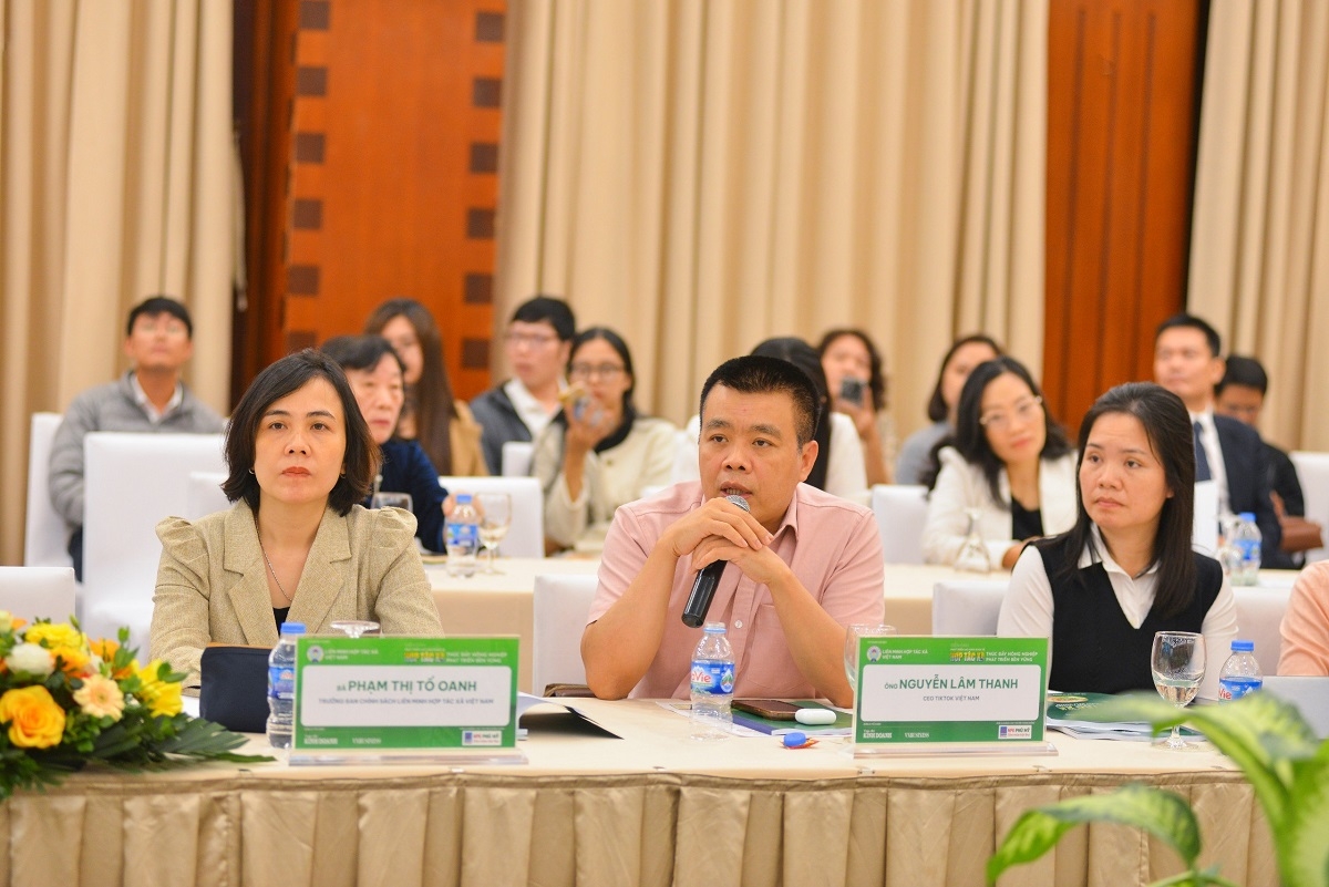 Ông Nguyễn Lâm Thanh - CEO Tiktok Việt Nam phát biểu tại diễn đàn.