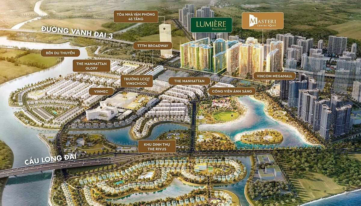 Hàng trăm tiện ích ngoại khu, đầy đủ tiện nghi đáp ứng mọi nhu cầu sống cho gia đình.