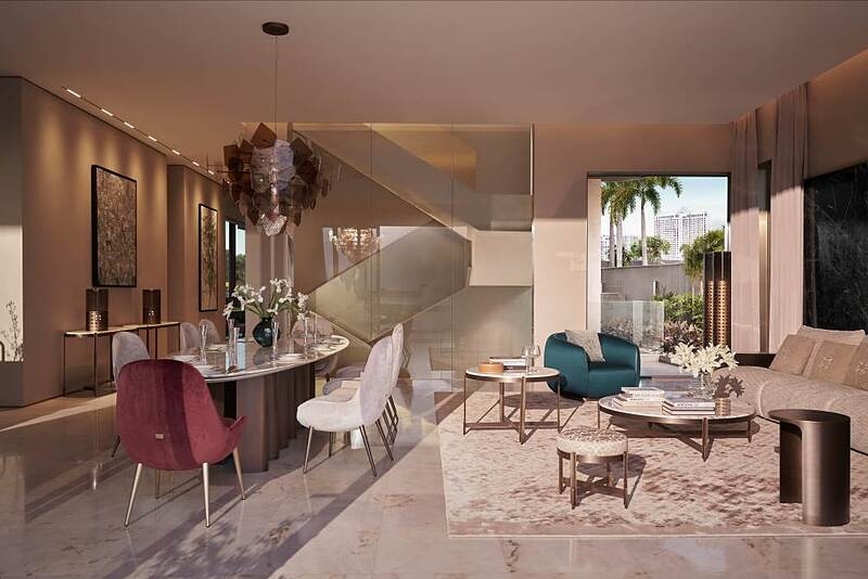 Không gian nội thất lộng lẫy, sang trọng.