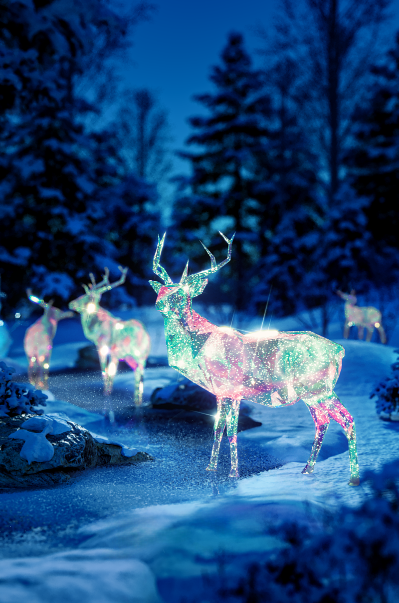 Khu rừng pha lê sẽ bừng sáng trong đêm tối.