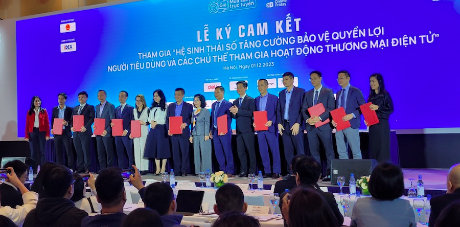 Cơ quan quản lý và các sàn TMĐT, trung gian thanh toán, ngân hàng đã cùng chung tay ký kết hợp tác, tham gia Hệ sinh thái số, bảo vệ quyền lợi người tiêu dùng.