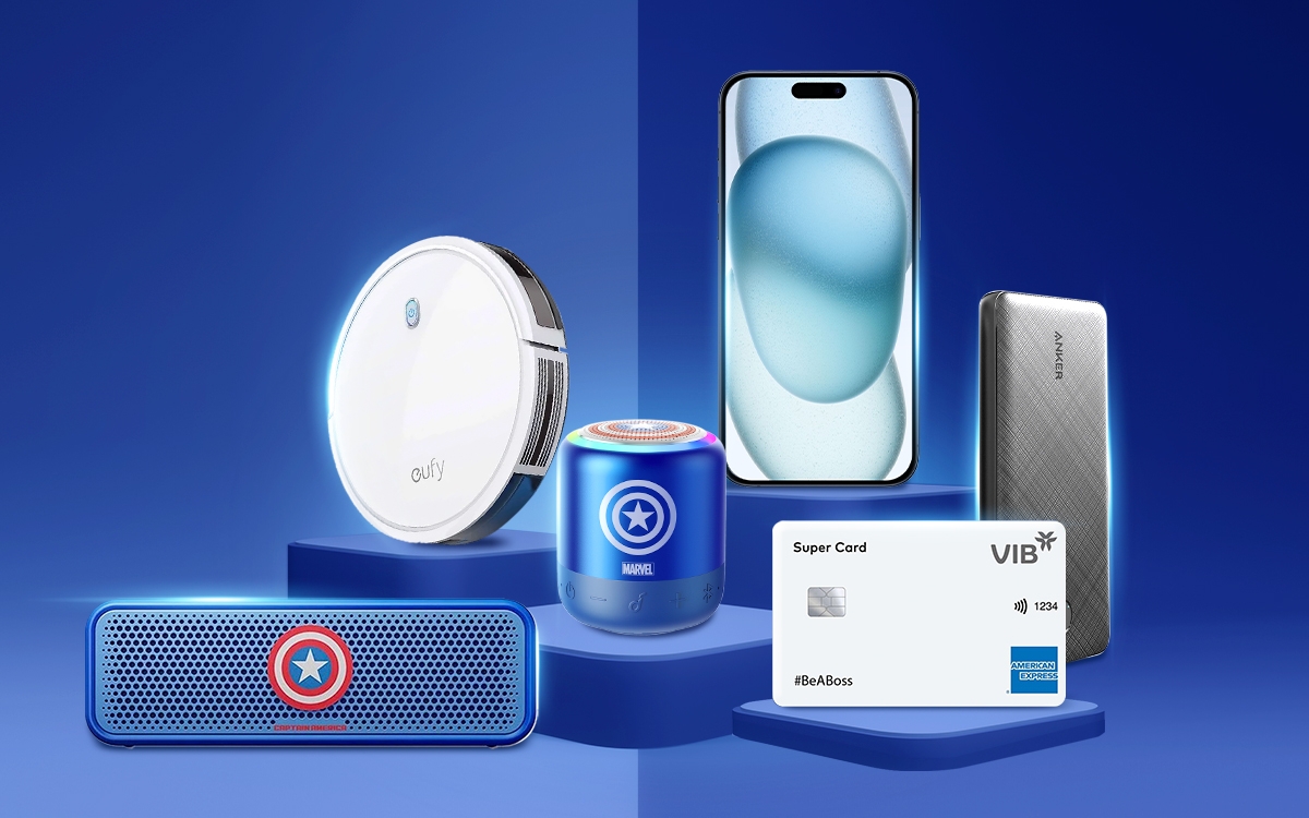 Khi dùng thẻ VIB để thanh toán trực tuyến từ nay đến 31/12/2023, khách hàng sẽ nhận được nhiều quà tặng tùy theo hạn mức giao dịch.